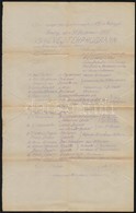 1915 A Przemysl-i Laktanyakórház Szilveszteri Műsorának Hirdetménye / 1915 New Year's Eve Program Of The Przemysl Barrac - Altri & Non Classificati