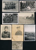 Cca 1940-1943 Vegyes Katonai életképek, Csoportképek, Bunker, Stb., 8 Db Fotó, 4×5,5 és 9×6 Cm Közötti Méretekben - Other & Unclassified