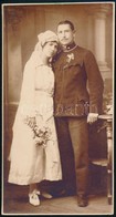 Cca 1910-1920 Katona Esküvői Fotója, 19×10 Cm - Other & Unclassified