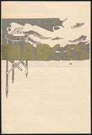 1934 M. Kir. Honvéd Ludovika Akadémia I. Főcsoport Leventeköre Március 15-diki Műsora - Autres & Non Classés