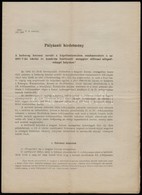 1896 2 Db Pályázati Hirdetmény A Hadsereg Katonai Nevelő- S Képző Intézeteiben Rendszeresített Magyar állami Alapítványi - Other & Unclassified