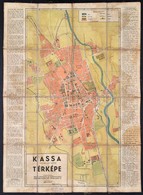 Cca 1939-1940 Kassa Tjh. Sz. Kir. Város Térképe, Utcajegyzékkel, Kiadja WIKO Litografiai és Könyvnyomdai Műintézet, 63x4 - Other & Unclassified