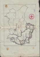 1945 Németország Megszállási Zónái, Térkép, 'Comiét International De La Croix Rouge, Geneve' Illetve '25 Oct. 1945' Bély - Autres & Non Classés