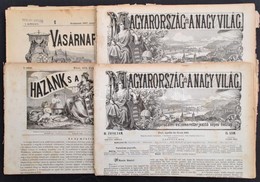 1868-1897 4 Db Régi újság, Hiányosak - Sin Clasificación