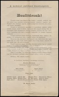 1896 Mohácsi Emlékmű Bizottság Gyűjtőíve - Unclassified