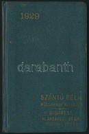 1929 Bp. VI., Műcsarnok Kávéház Kártyanaptára - Ohne Zuordnung