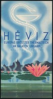 Cca 1930 Hévíz, Dekoratív, Képekkel Gazdagon Illusztrált Német Nyelvű Kihajtható Reklámkiadvány, Klösz Coloroffset, Jó á - Unclassified