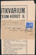 1934 Bp. IV. Múzeum Krt., Langer Antikvárium 9. Sz. Raktárjegyzéke, 8p - Unclassified