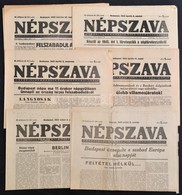 1945 A Népszava, A Szociáldemokrata Párt Központi Lapja 73. évfolyamának Számai, 6 Db - Zonder Classificatie