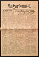 1945 A Magyar Nemzet I. évfolyamának 144. Száma, Címlapon A Magyarország Gazdasági Talpra állításáról Szóló Cikkel - Unclassified