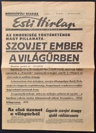 1961 Az Esti Hírlap Politikai Napilap Rendkívüli Kiadása, Benne A Szovjet Ember A Világűrben Hírrel - Non Classés