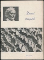1962 Kecskeméti Zenei Napok. Szerk.: Heltai Nándor. Kecskemét, 1962, Kecskemét Város Művelődési Otthona, 32 P. Kiadói Pa - Non Classés