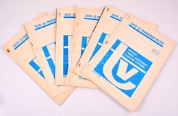 1979-1980 MTV Sajtó és Propaganda Osztálya: Kritikák  (hírek, Előzetesek) A Magyar Sajtóból, 8 Füzet, Liska Dénes (1927- - Unclassified