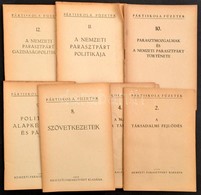 Nemzeti Parasztpárt Pártiskola Füzetek Sorozatának 7 Kötete ( 2.,4., 8-12.) Bp., 1948, Nemzeti Parasztpárt, 30+30+42+38+ - Unclassified