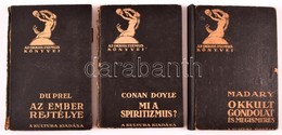 Okkultizmus Könyvei: 3 Db Könyv. Du Prel: Az Ember Rejtélye, Conan Doyle: Mi A Spiritizmus, Madary: Okkult Gondolat és M - Zonder Classificatie