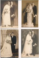 ** * 6 Db RÉGI Esküfői Fotó Képeslap / 6 Pre-1945 Wedding Photo Postcards - Ohne Zuordnung