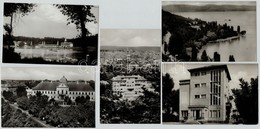 ** * 50 Db MODERN Fekete-fehér Magyar Városképes Lap / 50 Modern Black And White Hungarian Town-view Postcards - Non Classés