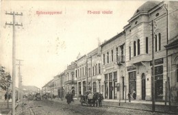 * T2 1909 Balassagyarmat, Fő Utca, Barth Ignácné, Lovaskocsi, Rendőr - Unclassified