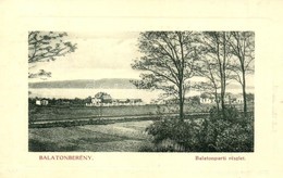 T2/T3 1913 Balatonberény, Balaton Parti Részlet. Müller Vilmos Kiadása W.L. (?) (EK) - Zonder Classificatie