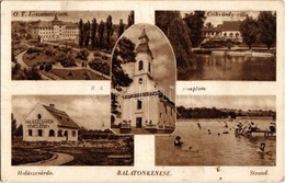 * T3 Balatonkenese, Római Katolikus Templom, Halászcsárda, Strand, Csikvándy Villa, OTI Szanatórium (Rb) - Non Classés