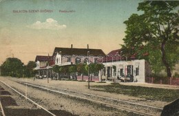 * T3 Balatonszentgyörgy, Vasútállomás, Vendéglő / Bahnhof / Railway Station  (Rb) - Zonder Classificatie