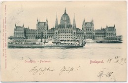 T2/T3 1899 Budapest V. Országház. Emb. - Zonder Classificatie