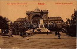 * T2 1910 Budapest VII. Keleti Pályaudvar, Vasútállomás, Baross Szobor. 14. - Non Classés