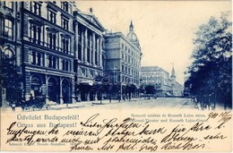 T2 1900 Budapest VIII. Nemzeti Színház, Kossuth Lajos Utca, Dober Ede üzlete - Sin Clasificación