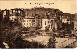 T2/T3 Budapest XI. Budai Szent Imre Kollégium A Fehérvári úton (ma Bartók Béla út 17-19.), A Kollégium Teniszpályái, Spo - Zonder Classificatie