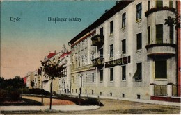 * T2/T3 1921 Győr, Bisinger Sétány, Élet- és Járadék Biztosító Intézet ügynöksége (EB) - Zonder Classificatie