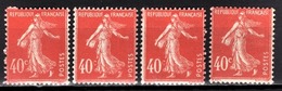 FRANCE 1924/1926 - LOT / Y.T. N° 194 X 4 - NEUFS** - Unused Stamps