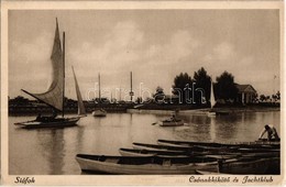 ** Siófok, Csónakkikötő és Jachtklub - 2 Db Régi Képeslap / 2 Pre-1945 Postcards - Zonder Classificatie