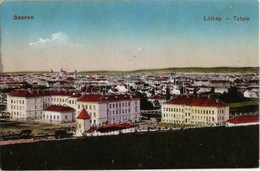 T2 1924 Sopron, Látkép A Honvéd Főreáliskolával, Laktanya. Kiadja Piri Dániel 770. - Zonder Classificatie