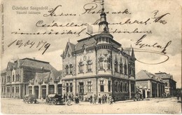 * T2 1904 Szeged, Tűzoltó Laktanya, Vizes Hordós Tűzoltó Kocsik. Lipsitz S. Képcsarnok Kiadása - Zonder Classificatie