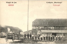 ** T1/T2 Alvinc, Vintu De Jos; Cetatuia Martinuit / Fűrésztelep, Fűrészgyár, Lovaskocsi / Sawmill, Horse-drawn Carriage - Non Classés