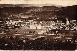 ** T2/T3 Beszterce, Bistritz, Bistrita; Repülő Felvétel. F. Stolzenberg Kiadása / Aerial View - Unclassified