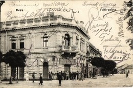 T2/T3 1906 Dés, Deés, Dej; Voith Palota, Frank J. Mózes, Pruner Sándor üzlete / Street View With Shops (EK) - Non Classés