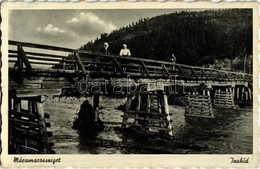 ** T1/T2 Máramarossziget, Sighetu Marmatiei; Izahíd / Wooden Bridge Over Iza River - Unclassified