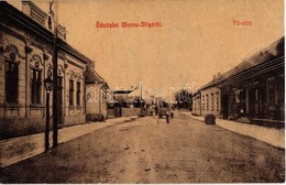 * T3 Marosillye, Ilia; Fő Utca, Takarékpénztár, Csots József és Társa üzlete. W. L. (?) / Main Street, Savings Bank, Sho - Unclassified