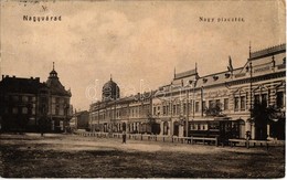 * T2/T3 Nagyvárad, Oradea; Nagy Piactér, Vasudvar, Wechsler Adolf és Társa, Andrényi Károly és Fiai üzlete, Bor Raktár,  - Unclassified