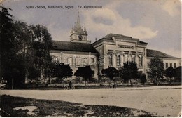 T2/T3 1913 Szászsebes, Mühlbach, Sebesul Sasesc, Sebes; Evangélikus Gimnázium, Kerékpáros Fiú. Kiadja A. Gross / Luthera - Non Classés