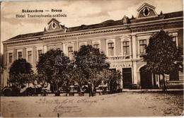 T2/T3 1915 Szászváros, Broos, Orastie; Hotel 'Transsylvania' Szálloda. Kiadja Weisz Dezső 3072. / Hotel (EK) - Non Classés