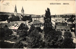 T2/T3 1916 Szászváros, Broos, Orastie; Látkép Az Evangélikus Templommal. Kiadja A Szászvárosi Könyvnyomda / General View - Non Classés