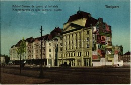 T1/T2 1928 Temesvár, Timisoara; Kereskedelmi és Iparkamarai Palota, Hirdetések A Falon (Atheneum, Wilhelm, Treml, Dura)  - Unclassified