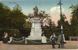 ** T1/T2 Temesvár, Timisoara; Scudier Szobor A Parkban / Statue In The Park - Unclassified