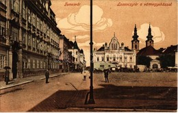 T2/T3 1916 Temesvár, Timisoara; Losonczy Tér, Vármegyeháza, Piaci árusok, Szerb Ortodox Püspöki Palota, Szerb Templom. K - Unclassified