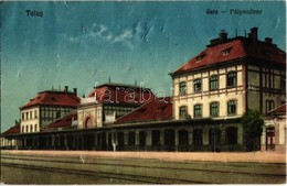 T3 Tövis, Teius; Vasútállomás / Bahnhof / Railway Station (lyukak / Pinholes) - Unclassified