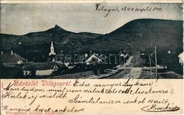 T2/T3 1899 Világos, Siria; Utcakép, Látkép Templommal. Kiadja Wéber János / Street View, Church (EK) - Non Classés