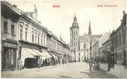 ** T2/T3 Kassa, Kosice; Deák Ferenc Utca, Liszt Nagyraktár / Street View With Shops (EB) - Unclassified