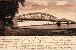 T2/T3 1906 Komárom, Komárno; Erzsébet Híd. Kiadja Spitzer Sándor / Bridge (EK) - Zonder Classificatie